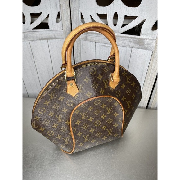 Louis Vuitton Monogram Ellipse PM Hand Bag Brown France Canvas - Picture 3 of 10